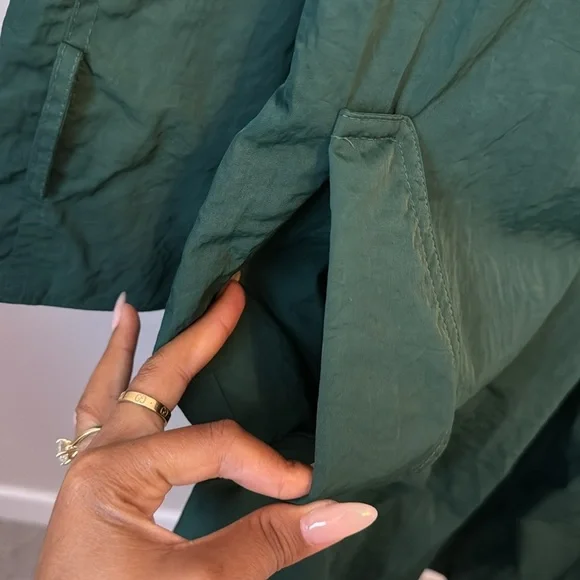 Vintage Emerald Green Trench Coat Size L - Picture 6 of 7
